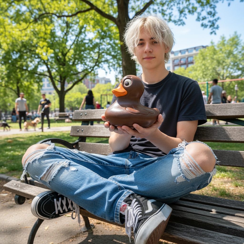 Dark chocolate duck 420g