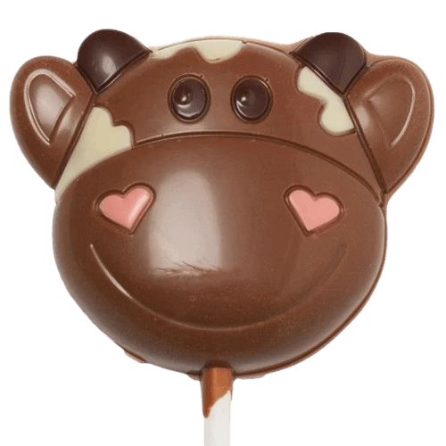 Milk chocolate cow lollipop 20g