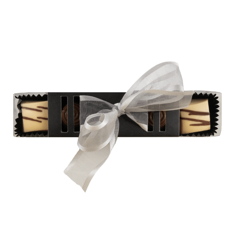 Bastoncino di caramello e praliné pralinato