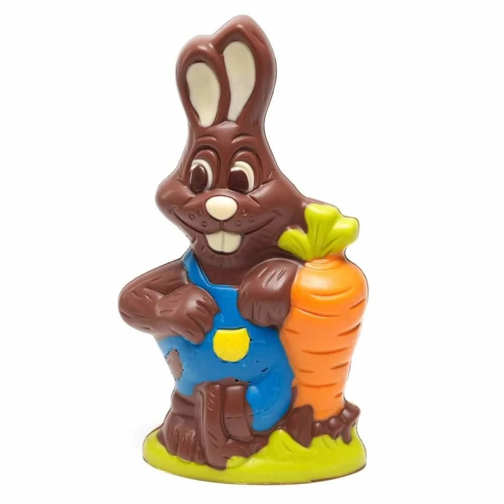 Bunny with carrot milk chocolate 170 grs ki - The Belgian Chocolate Makers